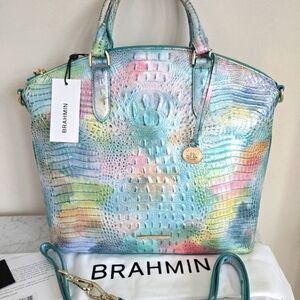 Brahmin Large Duxbury Satchel Shoulder Bag Gelato Mini Melbourne